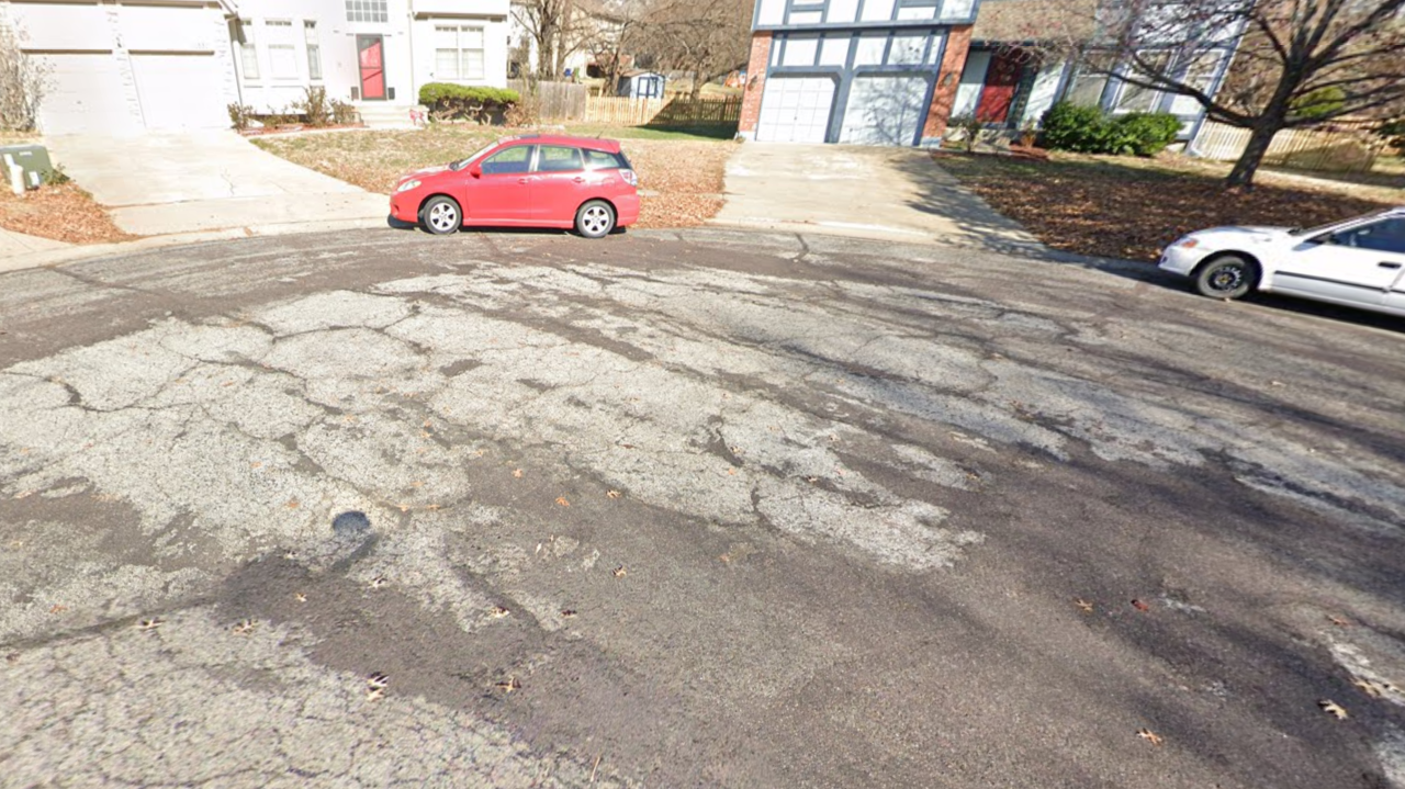 PressurePave process over large alligator cracking.